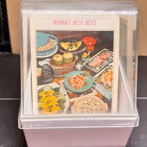 Vintage Weight Watchers New Recipe Cards 1974 1982 Index Box Set White Case